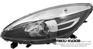 ФАРА ПРАВАЯ СТОРОНА ПОД КОРРЕКТОР ВНУТРИ ЧЁРНЫЙ (DEPO) для Renault SCENIC (2012-)