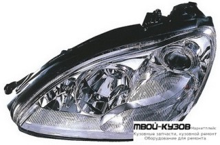 ФАРА ЛЕВАЯ СТОРОНА ПОД КОРРЕКТОР (DEPO) для Mercedes W220 (10.1998-)