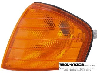 УКАЗ.ПОВОРОТА УГЛОВОЙ ЛЕВАЯ СТОРОНА (DEPO) ЖЕЛТ для Mercedes W202 (06.1993 - 06.2000)