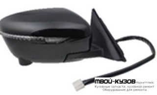 ЗЕРКАЛО ПРАВАЯ СТОРОНА ЭЛЕКТР С ПОДОГРЕВОМ , УКАЗАТЕЛЬ ПОВОРОТА , АВТОСКЛАДЫВ , КАМЕРОЙ (CONVEX) (ТАЙВАНЬ) для Nissan X-TRAIL (2015-)