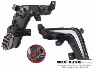 ФАРА ПРОТИВОТУМАННАЯ ЛЕВАЯ СТОРОНА DRL( ХОД. ОГНИ) (КИТАЙ) для Baic (beijing) U5 PLUS (2021-)