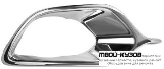 МОЛДИНГ РЕШЕТКИ БАМПЕРА ПРАВАЯ СТОРОНА ХРОМ (КИТАЙ) для Renault LOGAN / SANDERO (2014-)