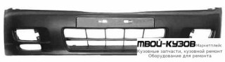 БАМПЕР ПЕРЕДНИЙ GTI + (3 ДВ) ЧЁРНЫЙ (ТАЙВАНЬ) для Nissan ALMERA N15 (10.1995 - 05.1998) (06.1998 - 05.2000)