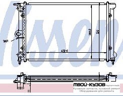 РАДИАТОР ОХЛАЖДЕНИЯ (см.каталог) для Volkswagen POLO (10.1990 - 10.1994)