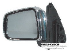 ЗЕРКАЛО ЛЕВАЯ СТОРОНА ЭЛЕКТР БЕЗ ПОДОГРЕВОМ (CONVEX) ХРОМ (ТАЙВАНЬ) для Honda CRV (1996-2002)