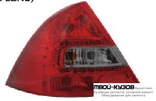 ФОНАРЬ ЗАДНИЙ ВНЕШНИЙ ЛЕВАЯ + ПРАВАЯ (КОМПЛЕКТ) ТЮНИНГ С ДИОД (EAGLE EYES) ВНУТРИ КРАСНЫЙ-ТОНИР для Ford MONDEO (04.2001-)