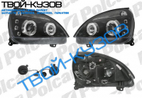 CLIO 01- ФАРЫ АНГЕЛЬСКИЕ ГЛАЗКИ+ЛИНЗА ПРОЗРАЧНЫЕ ЧЕРНЫЕ