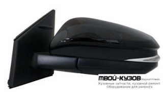 ЗЕРКАЛО ЛЕВАЯ СТОРОНА ЭЛЕКТР С ПОДОГРЕВОМ , УКАЗАТЕЛЬ ПОВОРОТА АВТОСКЛАДЫВ (CONVEX) ГРУНТ (ТАЙВАНЬ) для Toyota RAV4 (2013-)