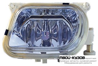 ФАРА ПРОТИВОТУМАННАЯ ЛЕВАЯ + ПРАВАЯ (КОМПЛЕКТ) ТЮНИНГ ПРОЗРАЧНЫЙ ХРУСТАЛ (DEPO) для Mercedes W210 (08.1995 - 08.1999) (09.1999 - 06.2002)