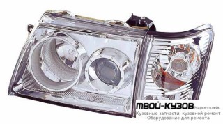 ФАРА +УКАЗ.ПОВОРОТА ЛЕВАЯ + ПРАВАЯ (КОМПЛЕКТ) ТЮНИНГ ПРОЗРАЧНЫЙ ЛИНЗОВАННАЯ (DEPO) для Great Wall DEER G3 / G5 / SAFE / SUV G5 (2005-), Toyota HILUX (2001-2011)