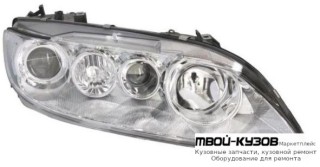 ФАРА ПРАВАЯ СТОРОНА БЕЗ ПРОТИВОТУМ С КОРРЕКТОР (DEPO) для Mazda 6 (2002-2007)