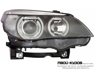 ФАРА ПРАВАЯ СТОРОНА ЛИНЗОВАННАЯ С КОРРЕКТОР , ДИОД (КСЕНОН) (DEPO) для BMW E60 (2002-)