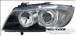 ФАРА ЛЕВАЯ + ПРАВАЯ (КОМПЛЕКТ) ТЮНИНГ ЛИНЗОВАННАЯ С СВЕТЯЩИЙСЯ ОБОДК ВНУТРИ (DEPO) ЧЁРНЫЙ для BMW E90 СЕДАН / E91 УНИВЕРСАЛ (3 SERIES) (2004-)