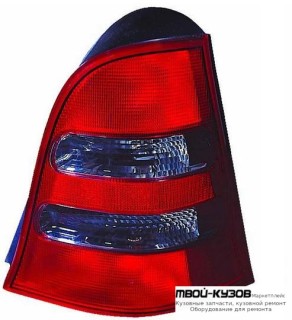 ФОНАРЬ ЗАДНИЙ ВНЕШНИЙ ЛЕВАЯ СТОРОНА ТОНИР (DEPO) КРАСНЫЙ-XРОМ для Mercedes W168 A-CLASS (09.1997-)