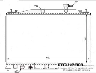 РАДИАТОР ОХЛАЖДЕНИЯ (см.каталог) для Hyundai VERNA (2006-)