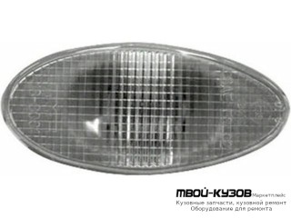 ПОВТОРИТЕЛЬ ПОВОРОТА В КРЫЛО ЛЕВАЯ = ПРАВАЯ (DEPO) БЕЛЫЙ для Mitsubishi LANCER (2004 - 02.2007)