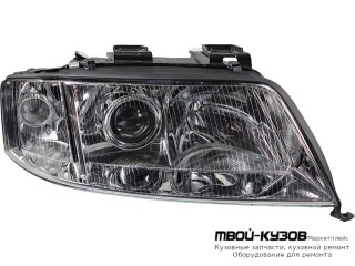 ФАРА ПРАВАЯ СТОРОНА ПОД КОРРЕКТОР (КСЕНОН) (DEPO) для Audi A6 (09.1997 - 03.2004)