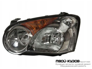 ФАРА ЛЕВАЯ СТОРОНА ПОД КОРРЕКТОР ВНУТРИ (DEPO) ЧЁРНЫЙ для Subaru IMPREZA (2001-)