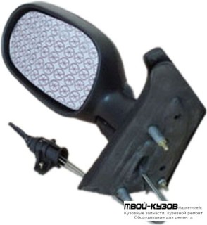 ЗЕРКАЛО ЛЕВАЯ СТОРОНА МЕХАН С ТРОСИК (ASPHERICAL) (ТАЙВАНЬ) для Renault SCENIC (08.1999 - 2003)