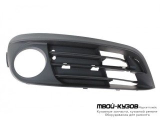 РЕШЕТКА БАМПЕРА ПЕРЕДНИЙ ПРАВАЯ СТОРОНА С ОТВЕРСТИЯМИ ПОД ПРОТИВОТУМАННЫЕ ФАРЫ (ТАЙВАНЬ) для BMW F10 5 series (2010-)