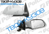 OKTAVIA 2004- ЗЕРКАЛО R МЕХ.ПОД ПОКРАС. С ПОВОРОТНИКОМ ВЫП.СТЕКЛО