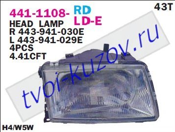 audi 100 фара правая (depo) 441-1108R-LD-E
