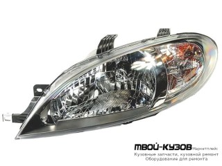 ФАРА ЛЕВАЯ СТОРОНА С КОРРЕКТОР (ХЭТЧБЭК) (DEPO) для Ravon GENTRA (2015-), Chevrolet LACETTI (2004-) / DAEWOO NUBIRA (2004-)