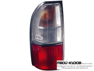 ФОНАРЬ ЗАДНИЙ ВНЕШНИЙ ЛЕВАЯ СТОРОНА (DEPO) КРАСНЫЙ-БЕЛ для Toyota LANDCRUISER PRADO 90 (04.1996 - 09.2002)