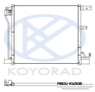 JUKE КОНДЕНСАТОР КОНДИЦИОНЕРА (KOYO) для Nissan JUKE (2011-)