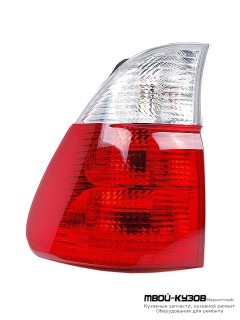 ФОНАРЬ ЗАДНИЙ ВНЕШНИЙ ЛЕВАЯ СТОРОНА (DEPO) КРАСНЫЙ-БЕЛ для BMW E53 X5 (1999-2004.2004 - 2006)