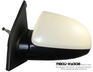 ЗЕРКАЛО ЛЕВАЯ СТОРОНА МЕХАН С ТРОСИК ГРУНТ (ТАЙВАНЬ) для KIA PICANTO (2008-2011)