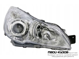 ФАРА ПРАВАЯ СТОРОНА ЛИНЗОВАННАЯ ПОД КОРРЕКТОР ВНУТРИ (DEPO) ХРОМ для Subaru LEGACY (2009-)