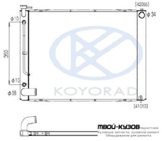 РАДИАТОР ОХЛАЖДЕНИЯ AT 3 3.3 (KOYO) ПОЛНОСТЬЮ АЛЮМИН для Lexus RX 300 (02.2003 - 12.2008)