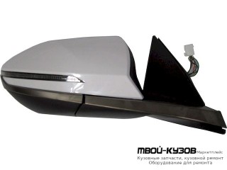 ЗЕРКАЛО ПРАВАЯ СТОРОНА ЭЛЕКТР С ПОДОГРЕВОМ , УКАЗАТЕЛЬ ПОВОРОТА , АВТОСКЛАДЫВ (КИТАЙ) для Hyundai TUCSON (2020-)