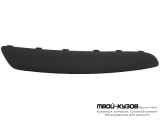 МОЛДИНГ БАМПЕРА ПЕРЕДНИЙ ЛЕВАЯ СТОРОНА ЧЁРНЫЙ (ТАЙВАНЬ) для Peugeot 307 (08.2001-)