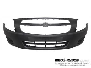 БАМПЕР ПЕРЕДНИЙ С ОТВЕРСТИЯМИ ПОД ПРОТИВОТУМАННЫЕ ФАРЫ (КИТАЙ) для Chevrolet COBALT (2013-)