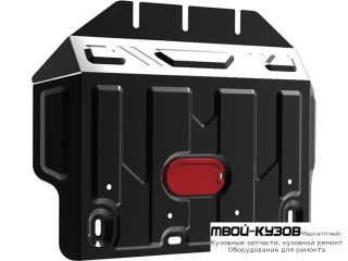 ЗАЩИТА ПОДДОНА ДВИГАТЕЛЯ , С КРЕПЛЕН , 2 ЧАСТЬ , СТАЛЬН для Toyota LANDCRUISER PRADO 150 (2009-2017), Lexus GX 460 (2009-)