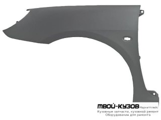 КРЫЛО ПЕРЕДНИЙ ЛЕВАЯ СТОРОНА ПЛАСТИК (ТАЙВАНЬ) для Peugeot 307 (08.2001-)