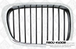 РЕШЕТКА РАДИАТОРА ПРАВАЯ СТОРОНА ХРОМ-ЧЁРНЫЙ для BMW E39 (11.1995 - 2003)