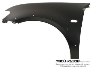 КРЫЛО ПЕРЕДНИЙ ЛЕВАЯ СТОРОНА С ОТВ ПОД ПОВТОРИТЕЛЬ ПОД МОЛДИНГ , МЕТАЛЛ (КИТАЙ) для Mitsubishi L200 (2005-)