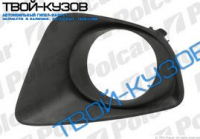 2 11.2007- РЕШЕТКА В БАМПЕР ЛЕВАЯ С ОТВ.