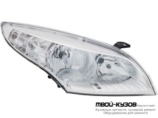 ФАРА ЛЕВАЯ СТОРОНА С КОРРЕКТОР (DEPO) для Renault MEGANE (2008-)