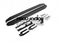 A173ALB.4104.5 - ПОРОГИ-ПОДНОЖКИ (КОМПЛЕКТ) Premium-Black (RIVAL) Nissan Qashqai j10 (2007-2010)