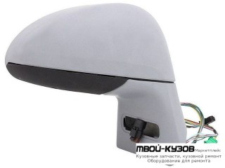 ЗЕРКАЛО ПРАВАЯ СТОРОНА ЭЛЕКТР С ПОДОГРЕВОМ БЕЗ ПОВОРОТНИК (CONVEX) ГРУНТ (ТАЙВАНЬ) для Citroen C4 (11.2004-) PICASSO (2006-)
