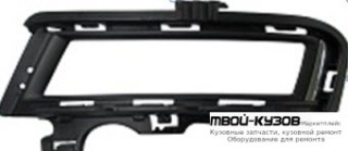 РЕШЕТКА БАМПЕРА ПЕРЕДНИЙ ЛЕВАЯ СТОРОНА С ОТВЕРСТИЯМИ ПОД ПРОТИВОТУМАННЫЕ ФАРЫ (DEPO) для Volkswagen GOLF VII (2012-)