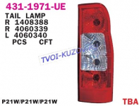 TRANSIT 2006- ФОНАРЬ ЗАДНИЙ L КРАСНО-БЕЛЫЙ   431-1971L-UE