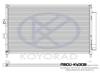 CIVIC КОНДЕНСАТОР КОНДИЦИОНЕРА (СЕДАН) (ХЭТЧБЭК) (KOYO) для Honda CIVIC (2006-2011) СЕДАН, Honda CIVIC (2006-2011) ХЭТЧБЭК / КУПЕ