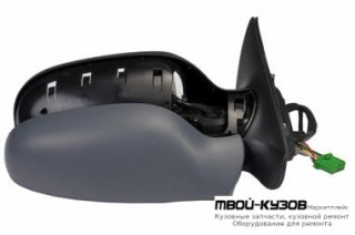 ЗЕРКАЛО ПРАВАЯ СТОРОНА ЭЛЕКТР С ПОДОГРЕВОМ , ПОДСВЕТ (CONVEX) ГРУНТ (ТАЙВАНЬ) для Volvo S60 (2000-)