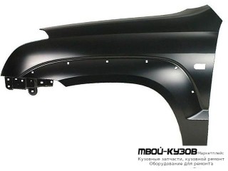 КРЫЛО ПЕРЕДНИЙ ЛЕВАЯ СТОРОНА С ОТВ П/ПОВОРОТНИК , ПОД МОЛДИНГ (КИТАЙ) для Toyota LANDCRUISER PRADO 120 (09.2002-)