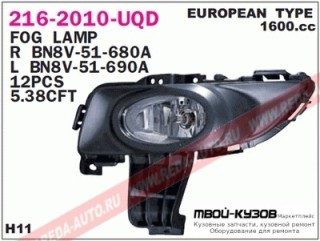 3 ( SDN ) 2004- ФАРA П / Т ЛЕВЫЙ 216-2010L-UQD С РЕШЕТКОЙ